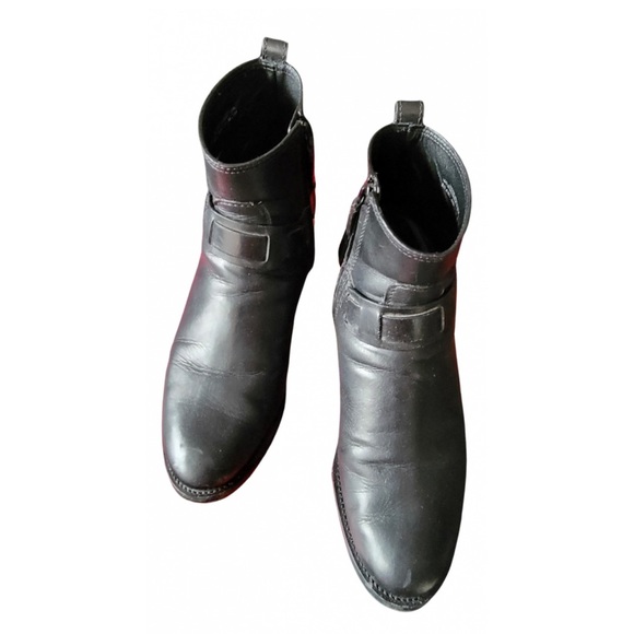 Tory Burch Black Derby Ankle Boots - Picture 5 of 10